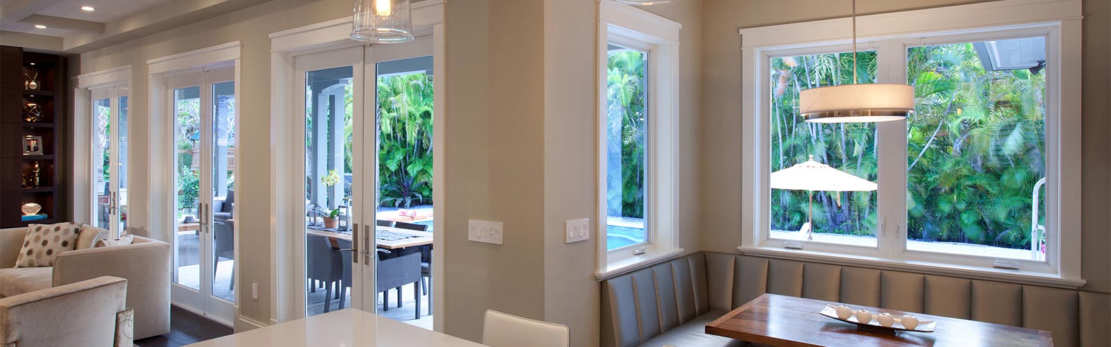 Storm Glass Doors in Bedroom