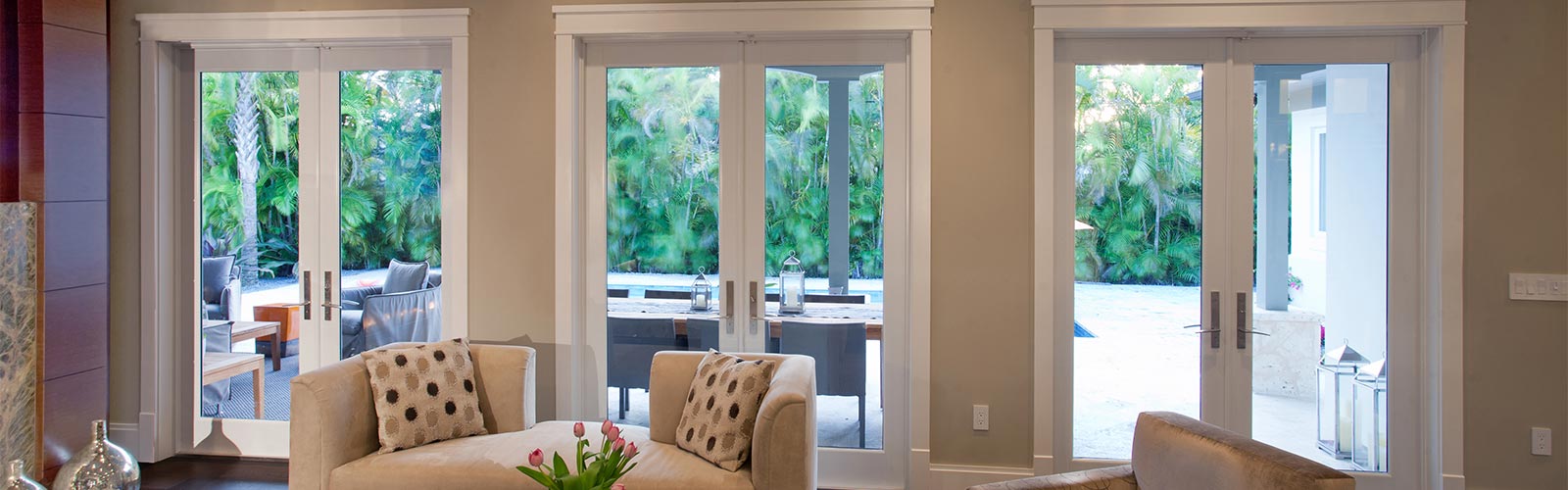 Storm Glass Doors in Bedroom